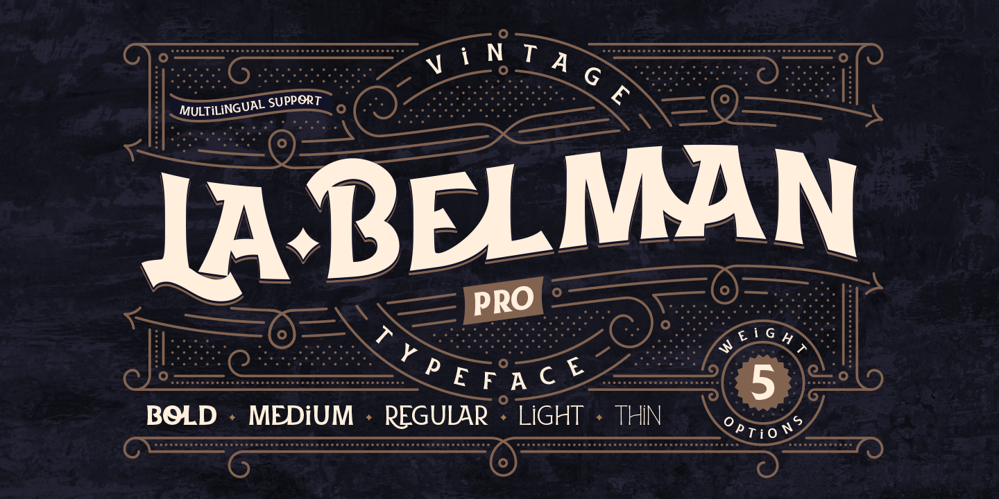 Example font La Belman Pro #1